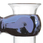 Pepino - skleněná váza s přísavkou - modrá lesk